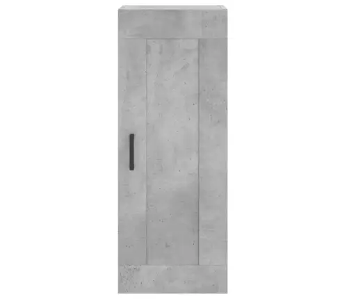 Augstais Skapītis, Pelēks, 34,5X34X180 Cm, Inženierijas Koks Vidaxl