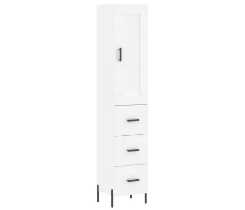 Augstais Skapītis, Balts, 34,5X34X180 Cm, Inženierijas Koks Vidaxl Augstais Skapītis, Balts, 34,5X34X180 Cm, Inženierijas Koks Vidaxl