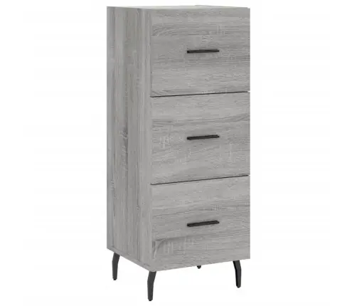 Komoda, Pilkos Ąžuolo Spalvos, 34,5X34X180cm Apdirbta Mediena Komoda, Pilkos Ąžuolo Spalvos, 34,5X34X180cm Apdirbta Mediena