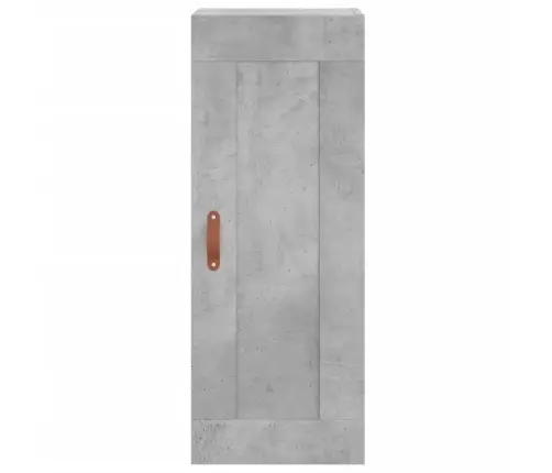 Komoda, Betono Pilkos Spalvos, 34,5X34X180cm Apdirbta Mediena