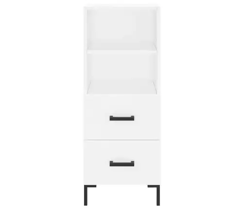 Komoda, Baltos Spalvos, 34,5X34X180cm Apdirbta Mediena