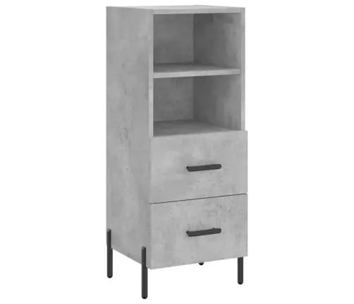 Kõrge Kapp, Betoonhall, 34,5X34X180 cm Tehispuit