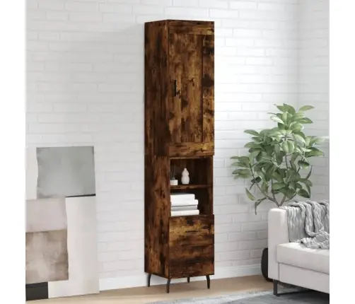 Augstais Skapītis, Ozolkoka, 34,5X34X180 Cm, Inženierijas Koks Vidaxl Augstais Skapītis, Ozolkoka, 34,5X34X180 Cm, Inženierijas Koks Vidaxl