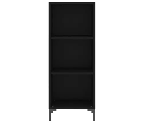 Augstais Skapītis, Melns, 34,5X34X180 Cm, Inženierijas Koks Vidaxl