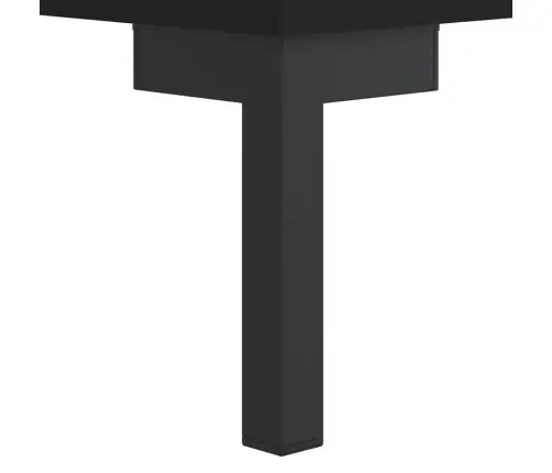 Augstais Skapītis, Melns, 34,5X34X180 Cm, Inženierijas Koks Vidaxl