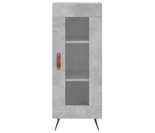 Augstais Skapītis, Pelēks, 34,5X34X180 Cm, Inženierijas Koks Vidaxl