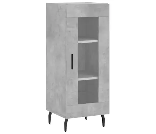 Komoda, Betono Pilkos Spalvos, 34,5X34X180cm Apdirbta Mediena