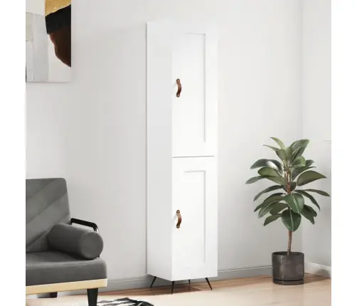 Kõrge Kapp, Valge , 34,5X34X180 cm Tehispuit