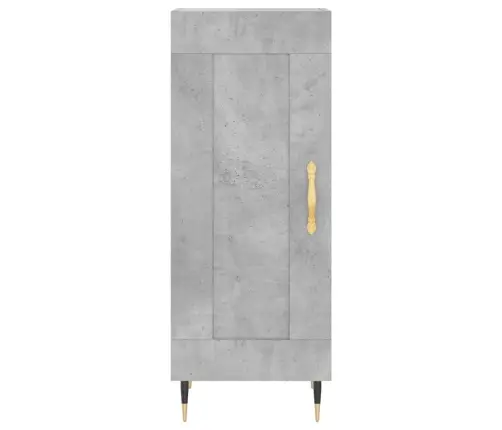 Kõrge Kapp, Betoonhall, 34,5X34X180 cm Tehispuit