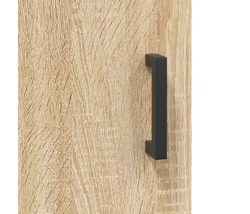 Augstais Skapītis, Ozolkoka, 34,5X34X180 Cm, Inženierijas Koks Vidaxl