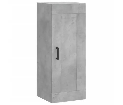 Komoda, Betono Pilkos Spalvos, 34,5X34X180cm Apdirbta Mediena