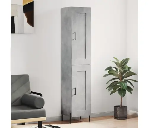 Augstais Skapītis, Pelēks, 34,5X34X180 Cm, Inženierijas Koks Vidaxl Augstais Skapītis, Pelēks, 34,5X34X180 Cm, Inženierijas Koks Vidaxl