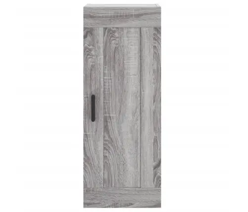 Augstais Skapītis, Pelēks, 34,5X34X180 Cm, Inženierijas Koks Vidaxl