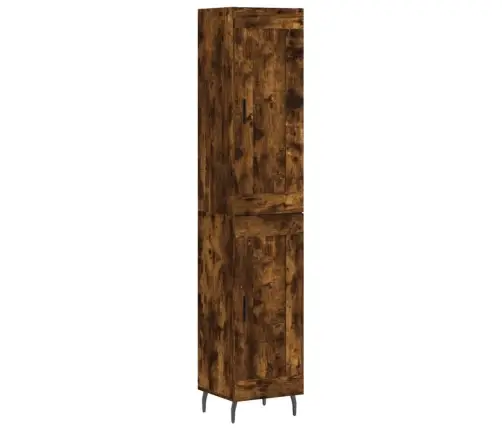 Augstais Skapītis, Ozolkoka, 34,5X34X180 Cm, Inženierijas Koks Vidaxl