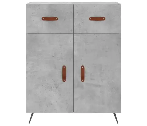 Augstais Skapis, Pelēks, 69,5X34X180 Cm, Inženierijas Koks Vidaxl