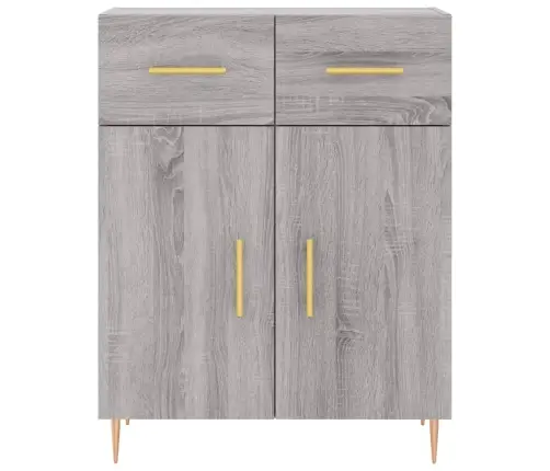 Augstais Skapis, Pelēks, 69,5X34X180 Cm, Inženierijas Koks Vidaxl