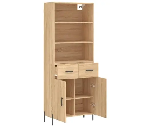 Augstais Skapis, Ozolkoka, 69,5X34X180 Cm, Inženierijas Koks Vidaxl Augstais Skapis, Ozolkoka, 69,5X34X180 Cm, Inženierijas Koks Vidaxl