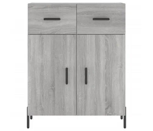 Augstais Skapis, Pelēks, 69,5X34X180 Cm, Inženierijas Koks Vidaxl