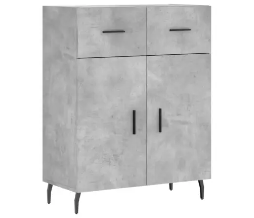 Augstais Skapis, Pelēks, 69,5X34X180 Cm, Inženierijas Koks Vidaxl