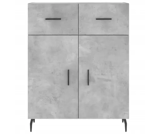 Augstais Skapis, Pelēks, 69,5X34X180 Cm, Inženierijas Koks Vidaxl