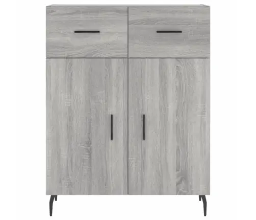 Kõrge Kapp, Hall Sonoma Tamm, 69,5 X 34 X 180 cm Tehispuit