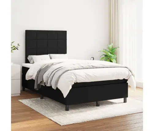 Kontinentaalvoodi Madratsiga, Must, 120X200 cm Kangas