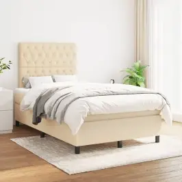 Kontinentaalvoodi Madratsiga, Kreemjas, 120X200 cm Kangas