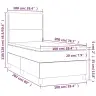 Atsperu Gultas Rāmis Ar Matraci, Pelēkbrūns, 100X200 Cm, Audums Vidaxl Atsperu Gultas Rāmis Ar Matraci, Pelēkbrūns, 100X200 Cm, Audums Vidaxl