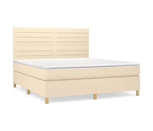 Kontinentaalvoodi Madratsiga, Kreemjas, 160X200 cm Kangas