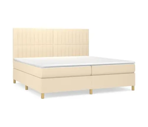 Kontinentaalvoodi Madratsiga, Kreemjas, 200X200 cm Kangas