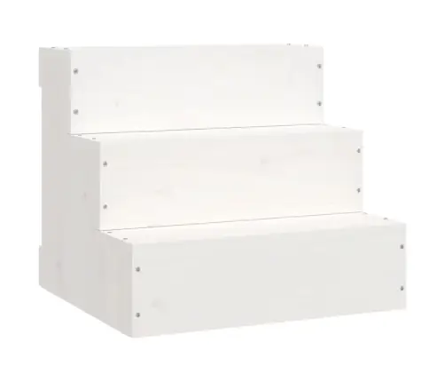 Kāpnes Mājdzīvniekiem, Baltas, 40X37,5X35 Cm, Priedes Masīvkoks Vidaxl