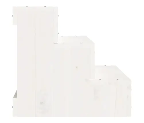 Kāpnes Mājdzīvniekiem, Baltas, 40X37,5X35 Cm, Priedes Masīvkoks Vidaxl