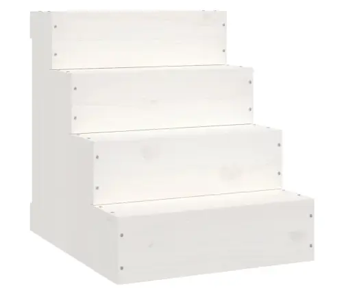 Kāpnes Mājdzīvniekiem, Baltas, 40X49X47 Cm, Priedes Masīvkoks Vidaxl