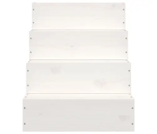 Kāpnes Mājdzīvniekiem, Baltas, 40X49X47 Cm, Priedes Masīvkoks Vidaxl