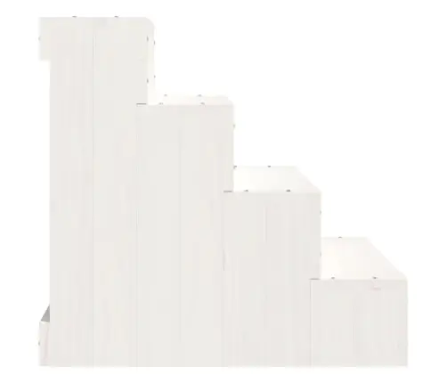 Kāpnes Mājdzīvniekiem, Baltas, 40X49X47 Cm, Priedes Masīvkoks Vidaxl