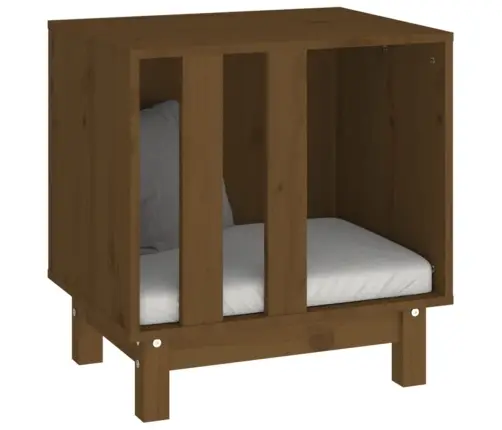 Suņu Mājiņa, Medus Brūna, 50X40X52 Cm, Priedes Masīvkoks Vidaxl