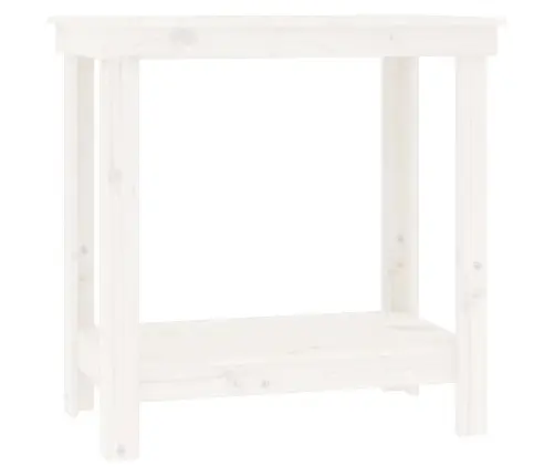 Tööpink, Valge, 80 X 50 X 80 cm Männipuit