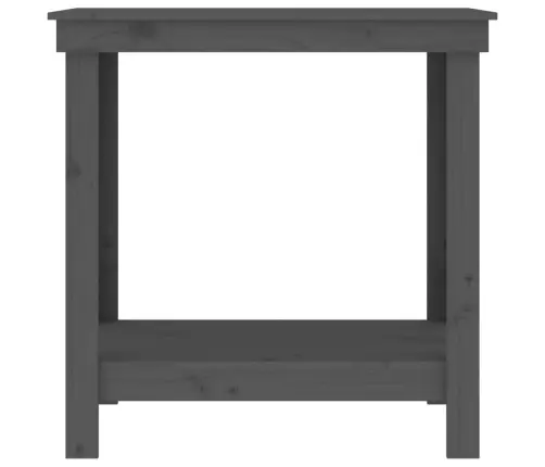 Darbastalis, Pilkas, 80X50X80cm Pušies Medienos Masyvas