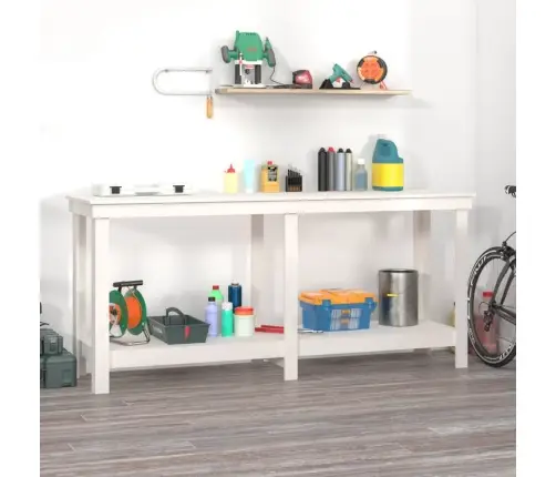 Darbagalds, Balts, 180X50X80 Cm, Priedes Masīvkoks Vidaxl