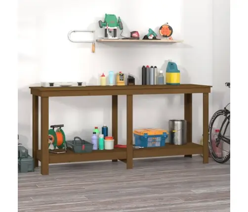 Darbagalds, Medus Brūns, 180X50X80 Cm, Priedes Masīvkoks Vidaxl