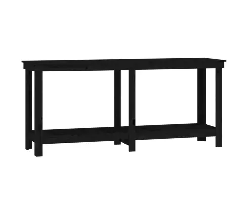 Darbastalis, Juodas, 180X50X80cm Pušies Medienos Masyvas