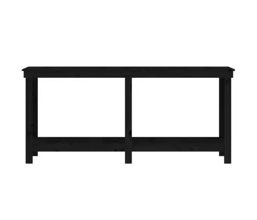 Darbastalis, Juodas, 180X50X80cm Pušies Medienos Masyvas