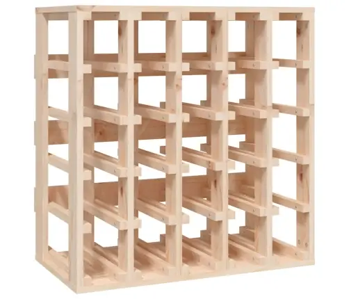 Vīna Pudeļu Plaukts, 58,5X33X60,5 Cm, Priedes Masīvkoks Vidaxl