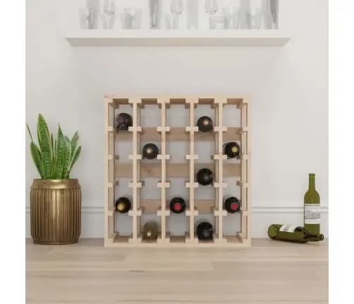 Vīna Pudeļu Plaukts, 58,5X33X60,5 Cm, Priedes Masīvkoks Vidaxl