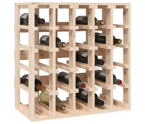 Vīna Pudeļu Plaukts, 58,5X33X60,5 Cm, Priedes Masīvkoks Vidaxl