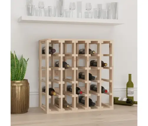 Vīna Pudeļu Plaukts, 58,5X33X60,5 Cm, Priedes Masīvkoks Vidaxl