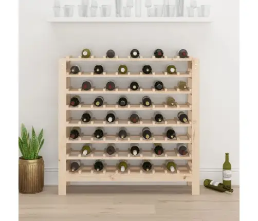 Vīna Pudeļu Plaukts, 109,5X30X107,5 Cm, Priedes Masīvkoks Vidaxl