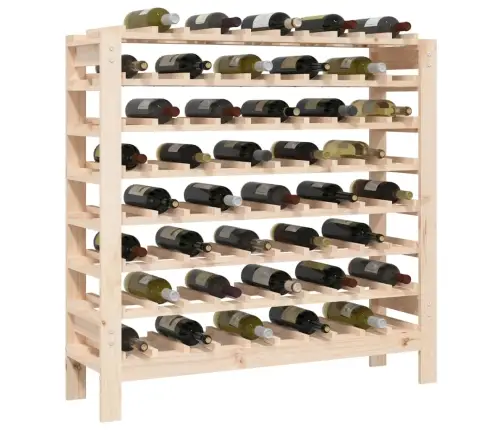 Vīna Pudeļu Plaukts, 109,5X30X107,5 Cm, Priedes Masīvkoks Vidaxl