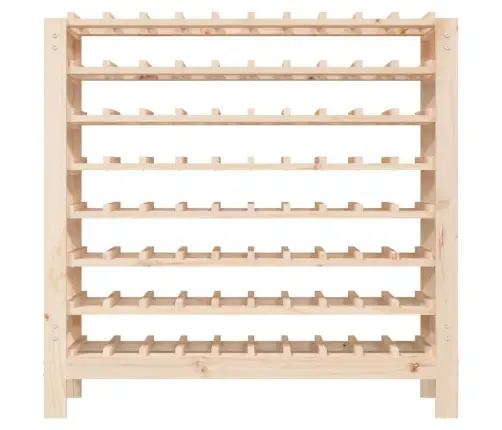 Vīna Pudeļu Plaukts, 109,5X30X107,5 Cm, Priedes Masīvkoks Vidaxl