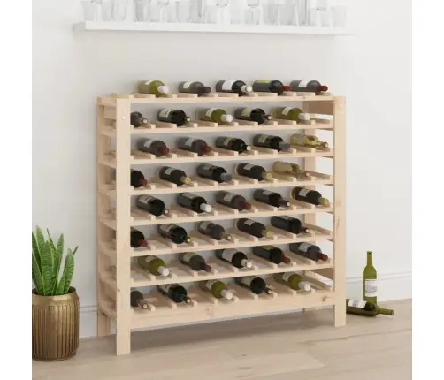 Vīna Pudeļu Plaukts, 109,5X30X107,5 Cm, Priedes Masīvkoks Vidaxl